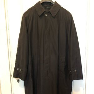 Mens Black Ralph Lauren Trench Coat- 38S